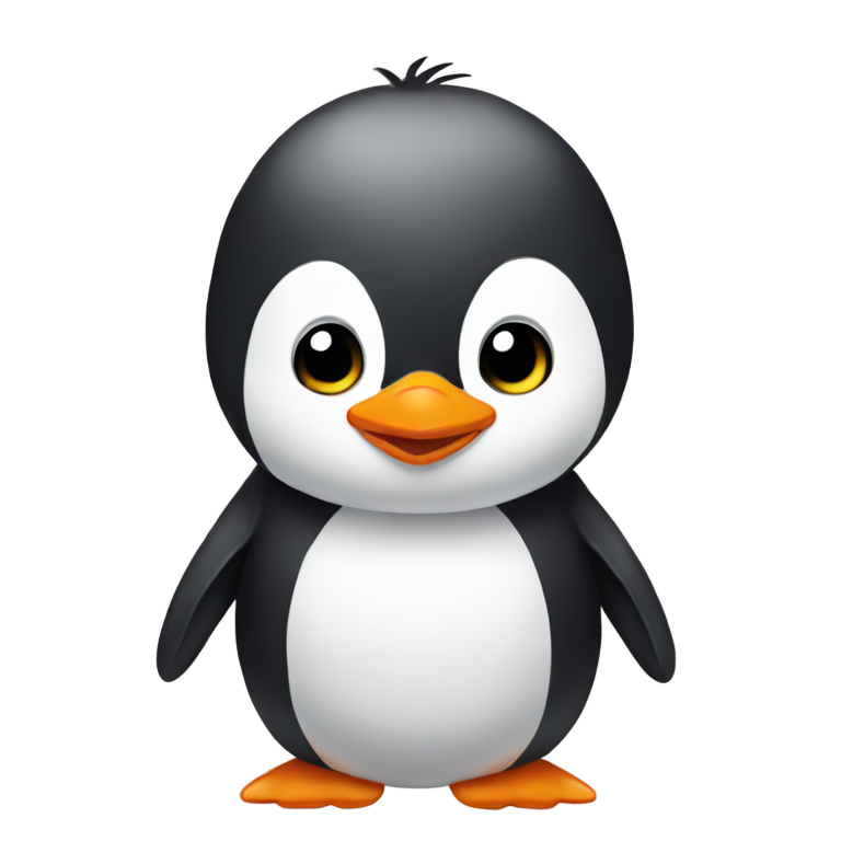 絵文字：ペンギンの赤ちゃん