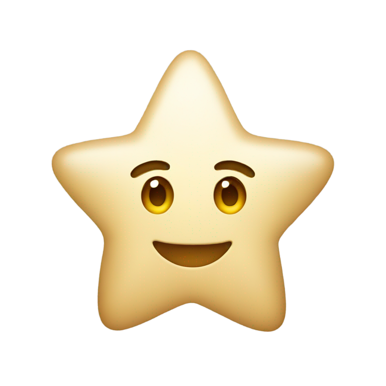 絵文字：星の絵文字、無表情