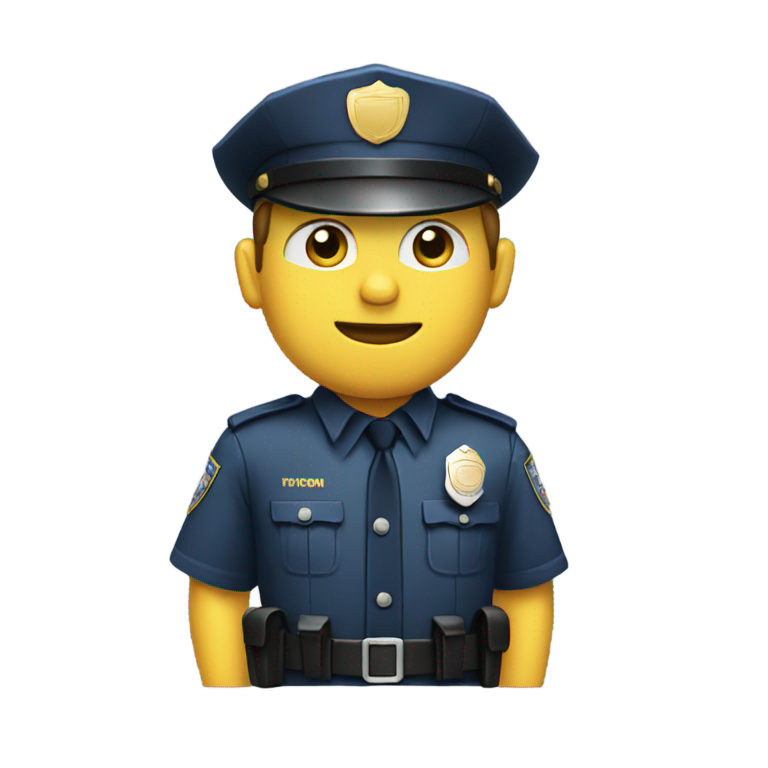 genmoji：警察，超速罚单