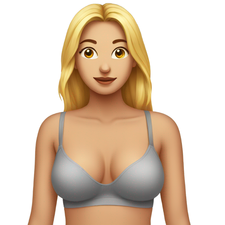 genmoji：女性的下胸露出来