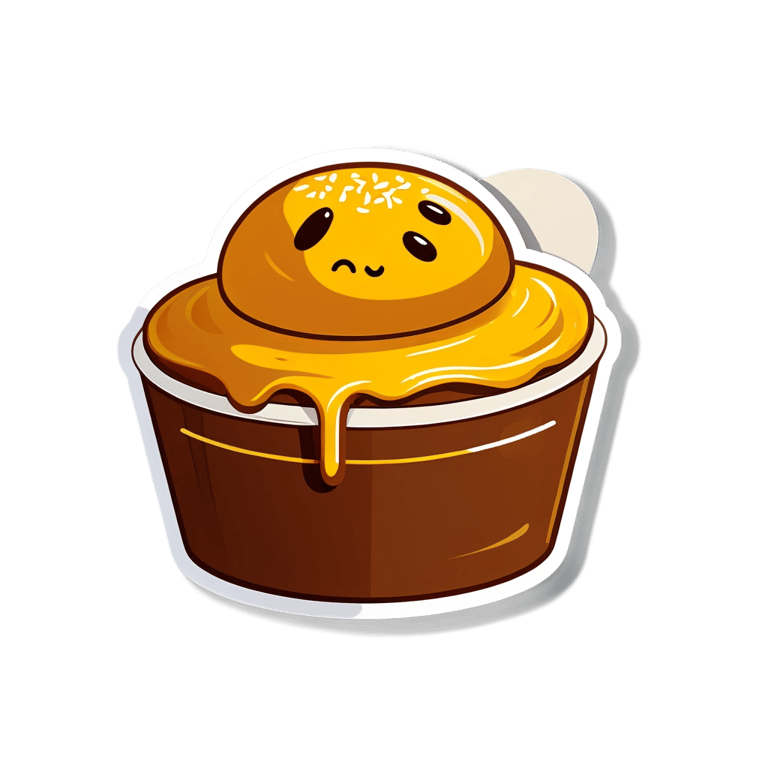 絵文字：金のプリン