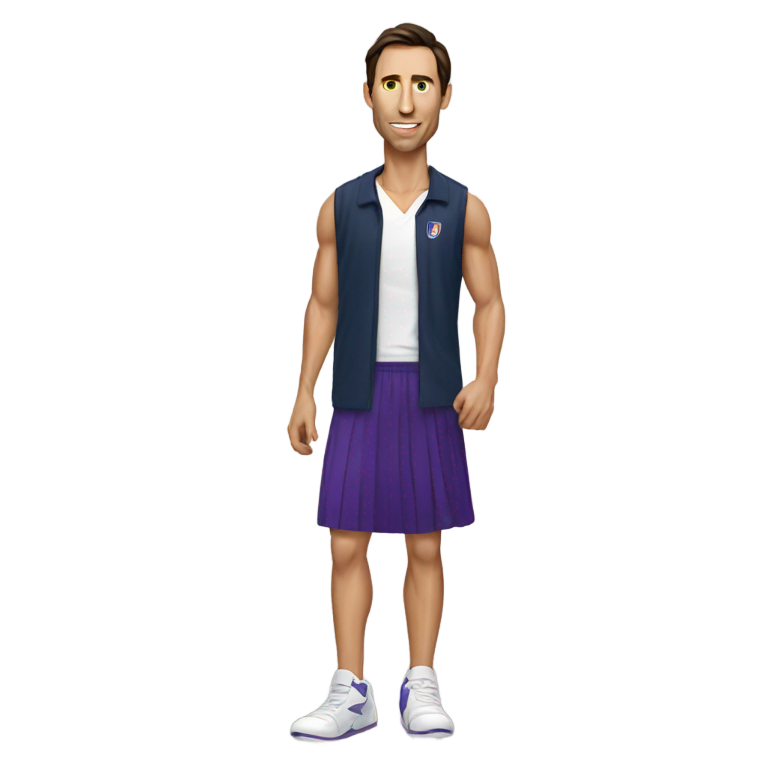 genmoji : Steve Nash en jupe