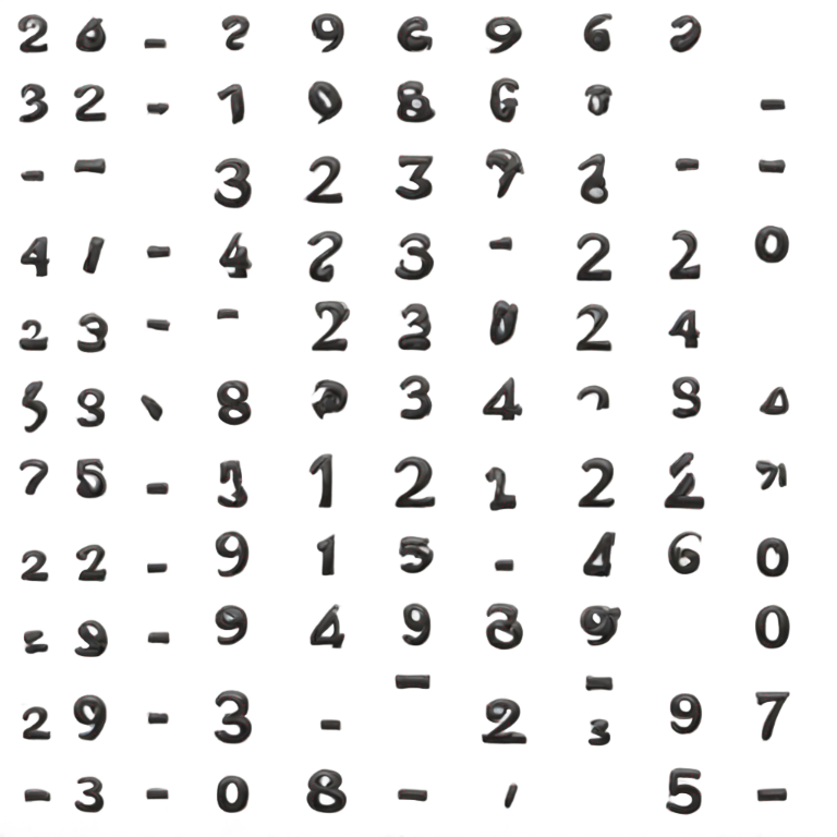 絵文字：黒文字の「32」