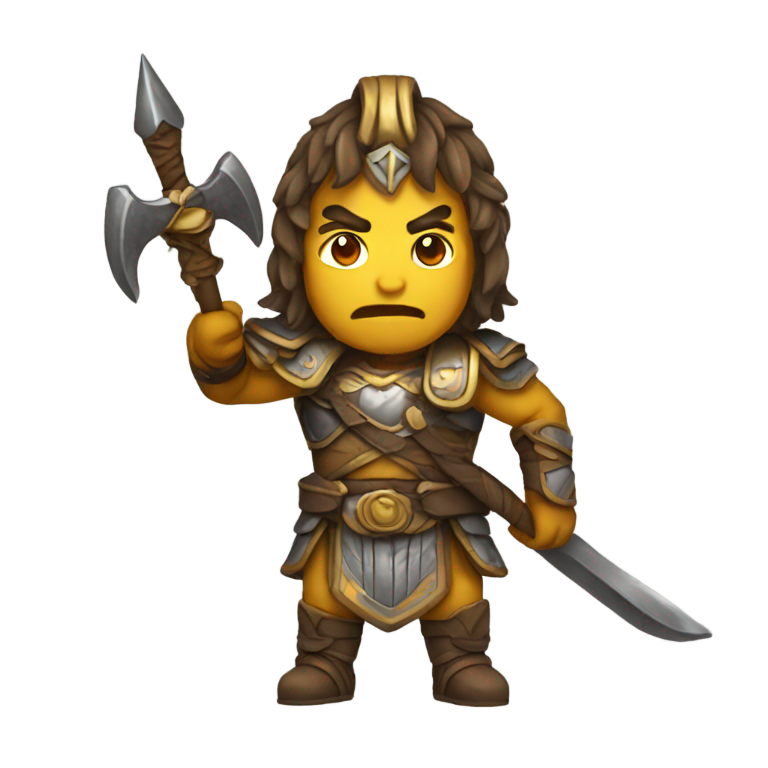 genmoji : Bonbon guerrier