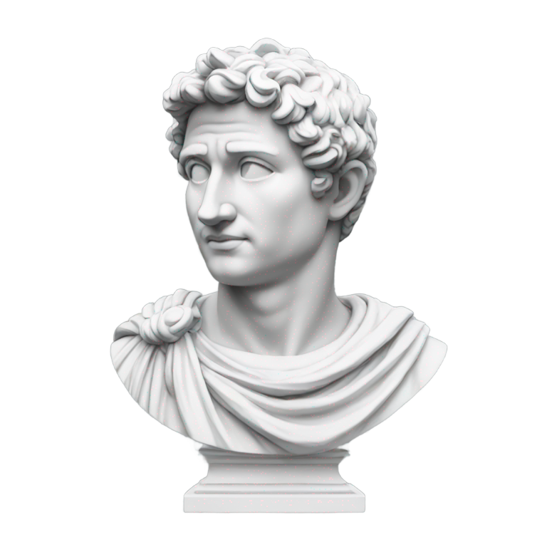 genmoji: Augustus statue