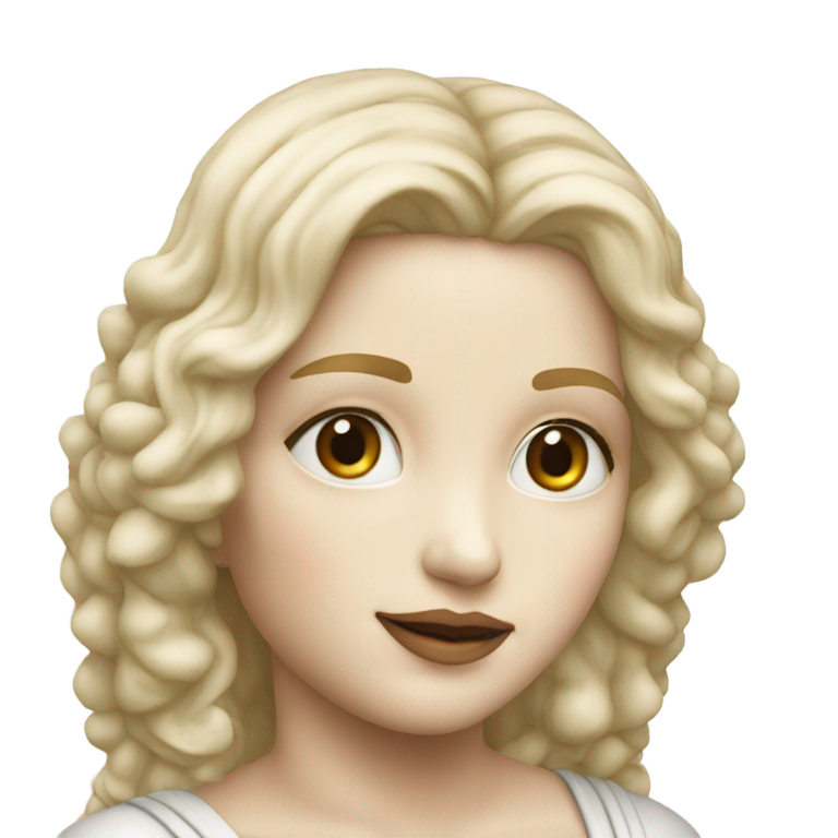 genmoji: Madonna exactly like this image shown shoulders up