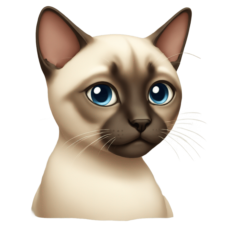 genmoji : sad siamese cat