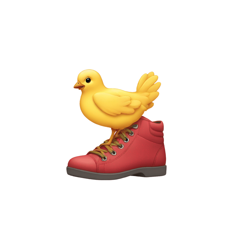 絵文字：Chick with a Shoe