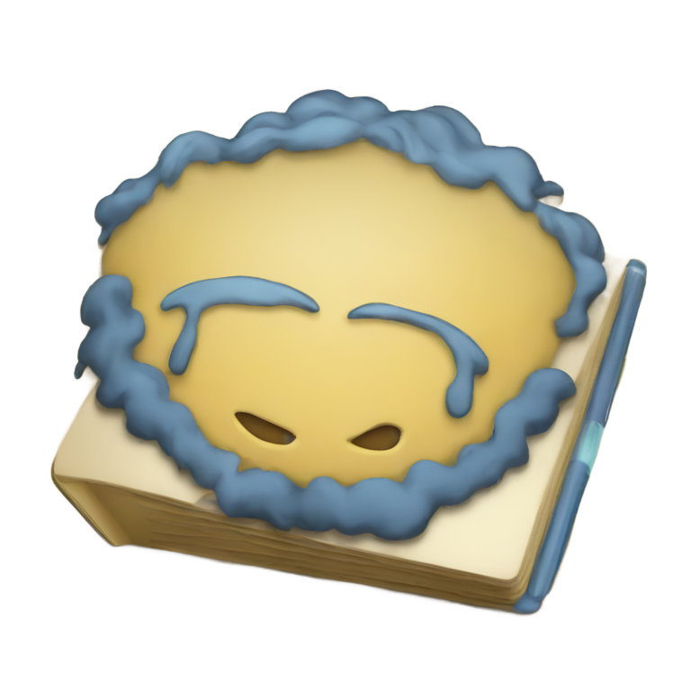 genmoji：蓝色笔记本