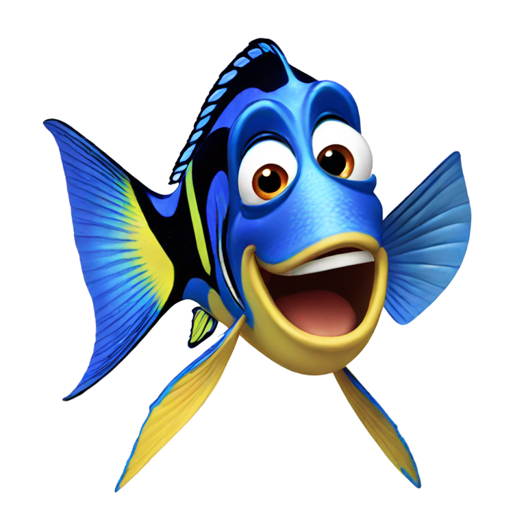 genmoji : Dory du film Le Monde de Nemo