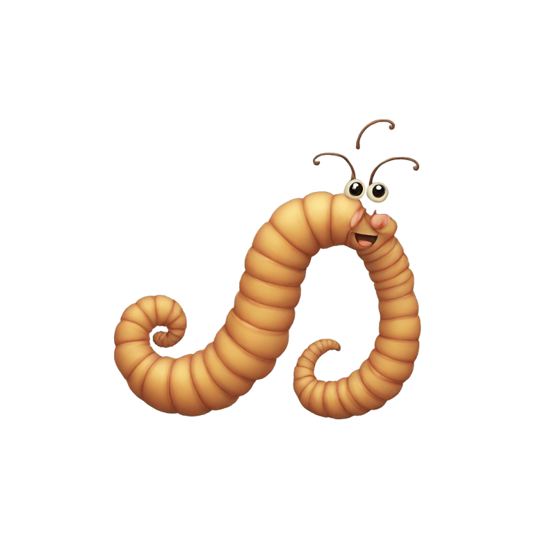 絵文字：A worm