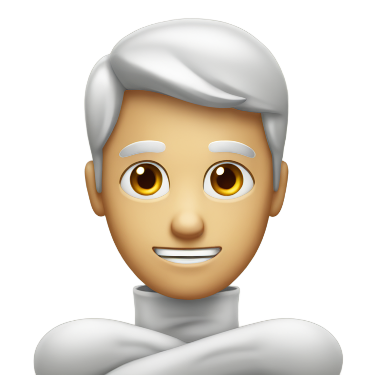 genmoji：双手交叉在脖子上，眼睛打叉