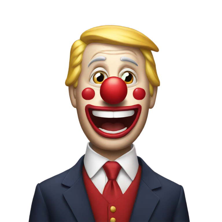 genmoji：特朗普小丑脸