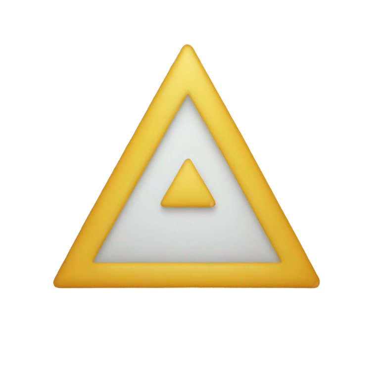 genmoji : Émoji en forme de triangle