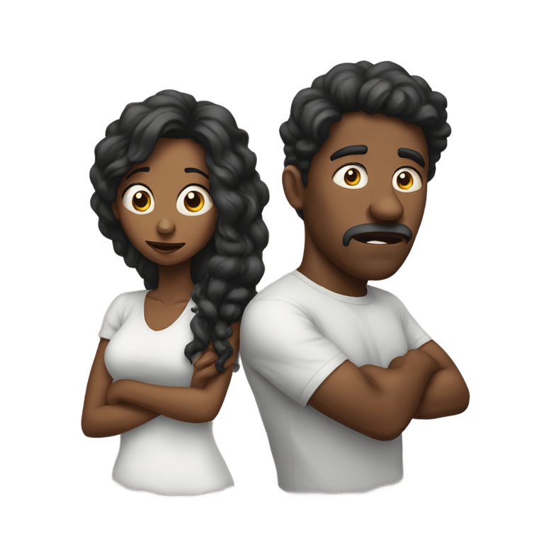 genmoji : ebony woman smelly farts man disgusted