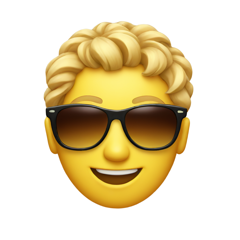 genmoji : ☺+😎 = Sourire + Cool