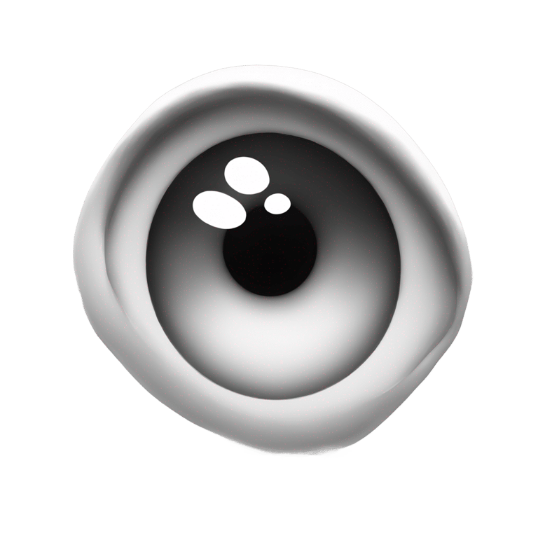genmoji：Black and white eye