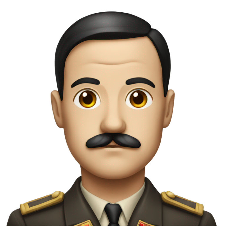 genmoji : Hitler en tant que bonne personne et petite moustache