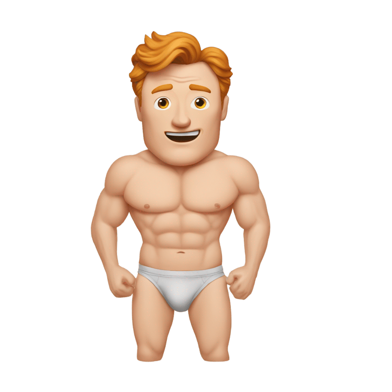 genmoji：柯南·奥布莱恩穿着内衣
