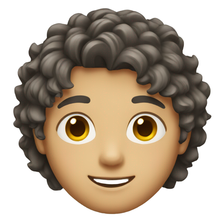 genmoji : garçon aux cheveux mi-longs