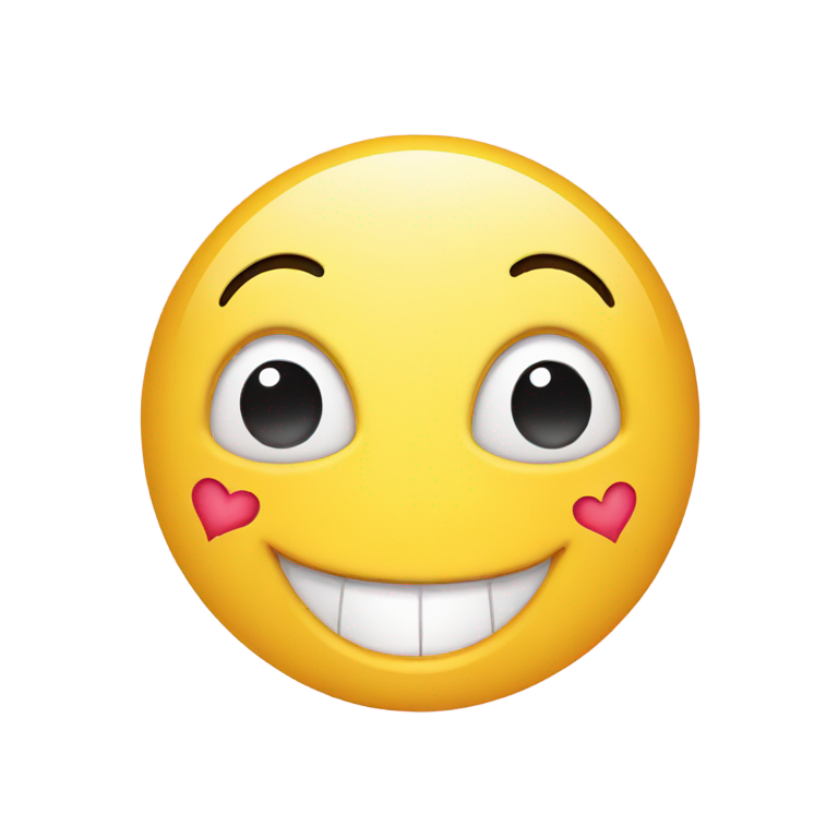 genmoji: Happy face with heart