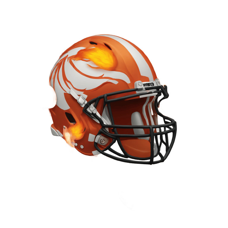 genmoji : Flaming football 🏈🔥