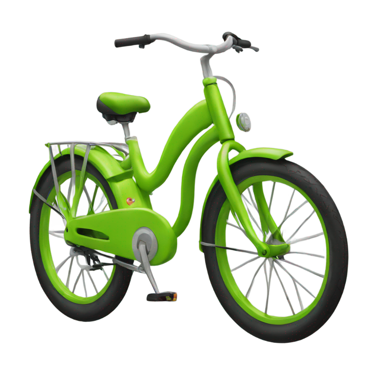 genmoji : Un vélo Lime