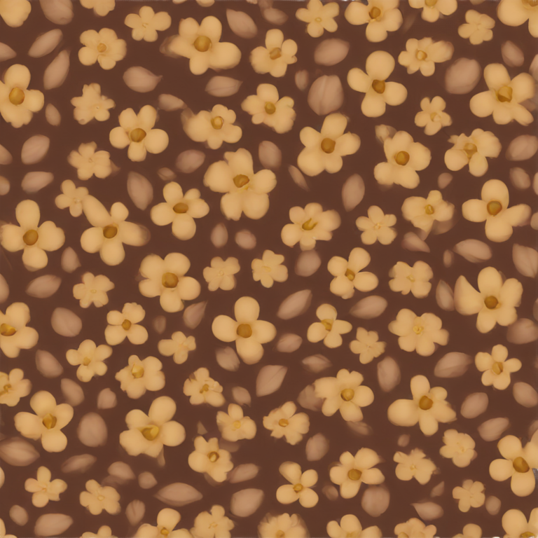 genmoji : Fleur brune