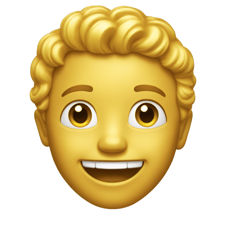 絵文字：golden smile