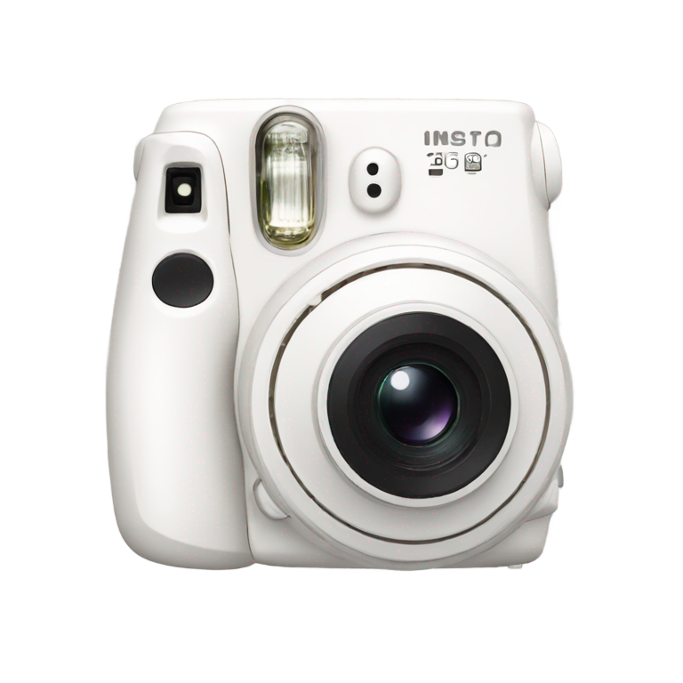 絵文字：white instax camera
