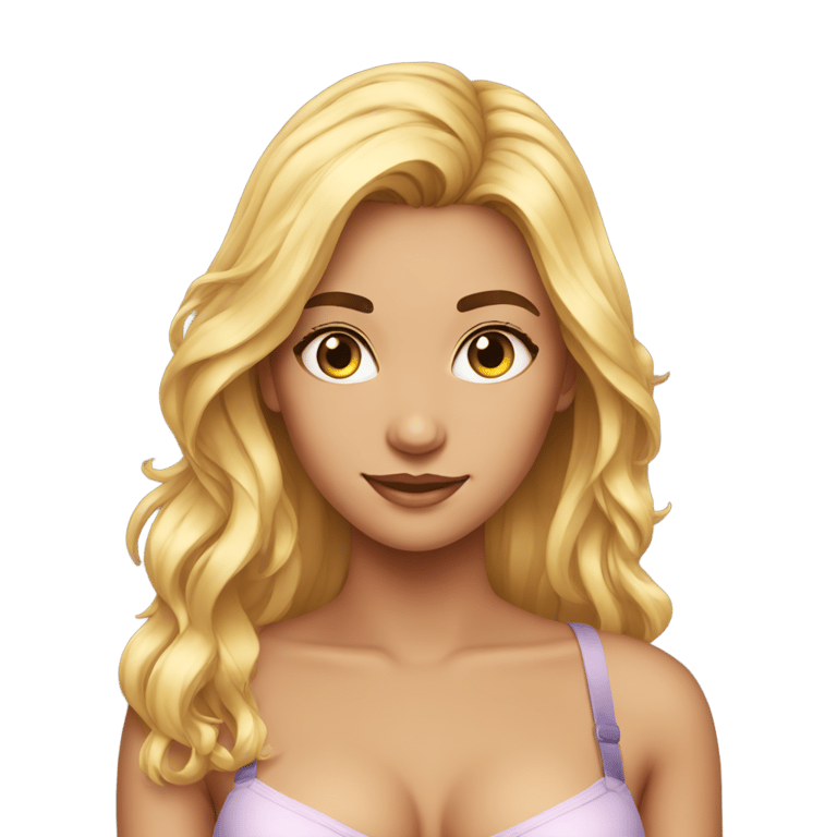 genmoji: very hot 19 yearsold  girl with smallest bra