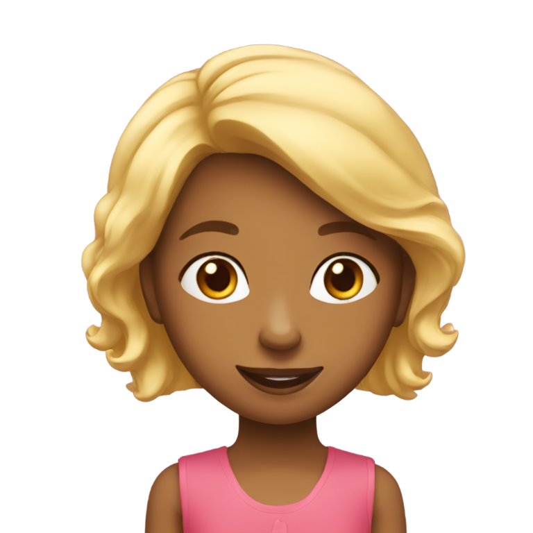 genmoji：享受快乐的女孩