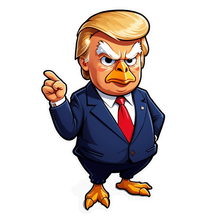 genmoji : Donald Trump fusionné avec un poulet