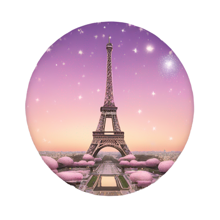 genmoji: Glittery Paris
