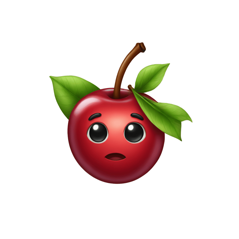 genmoji : Cherry with a bow