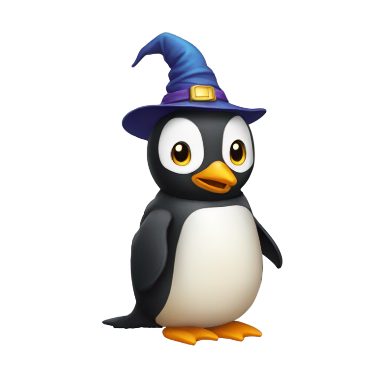 絵文字：ペンギンの魔法使い