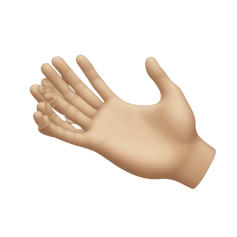 genmoji：One hand ready to keep a Iphone