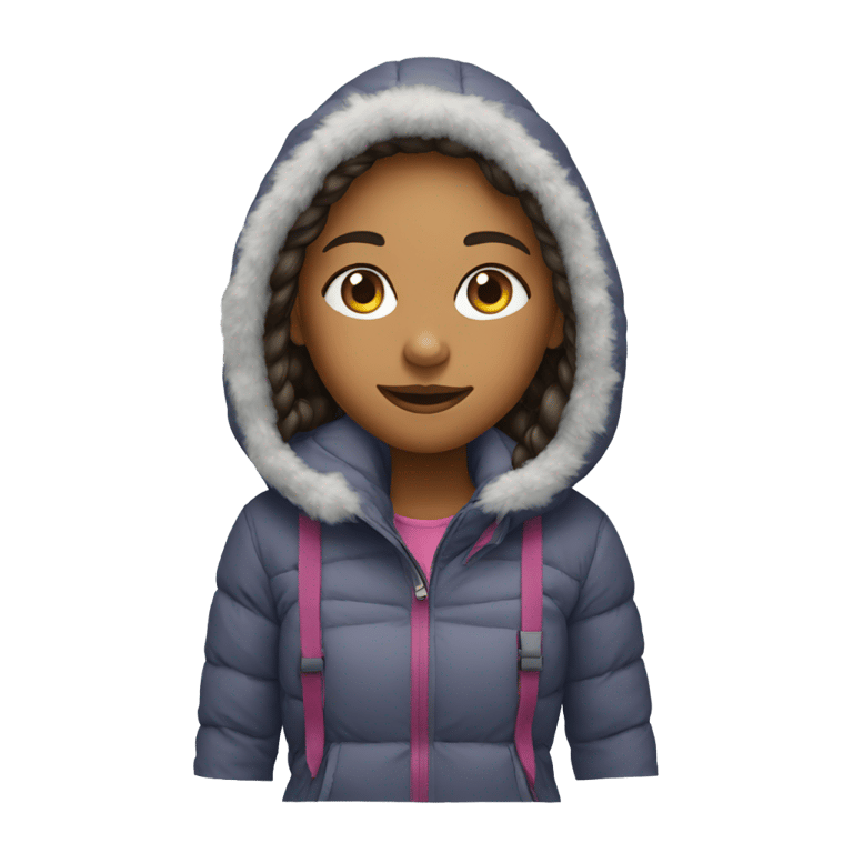 genmoji：女孩滑雪
