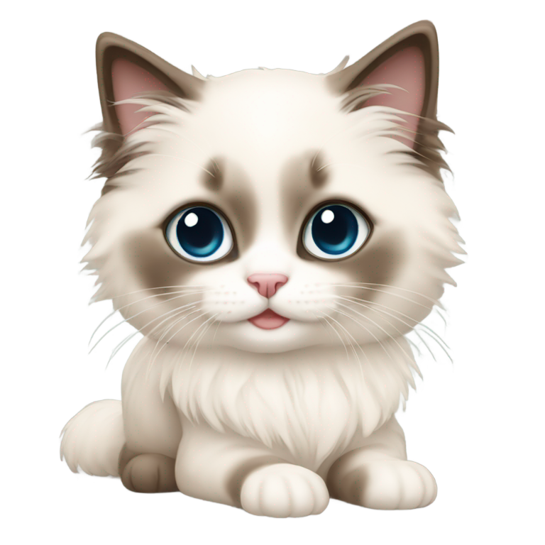 genmoji : Chaton Ragdoll