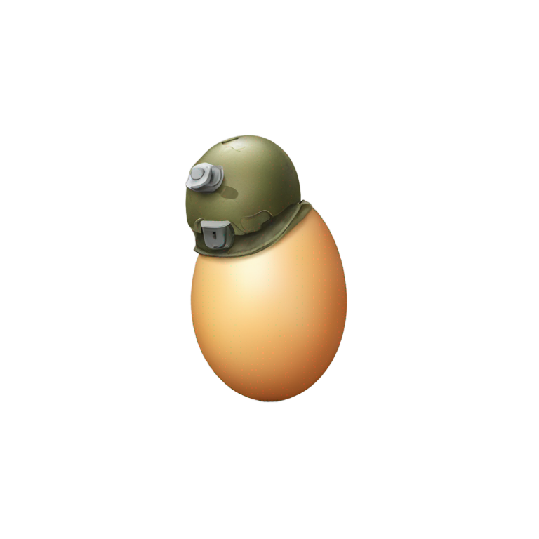 genmoji: an egg combine with a bomb