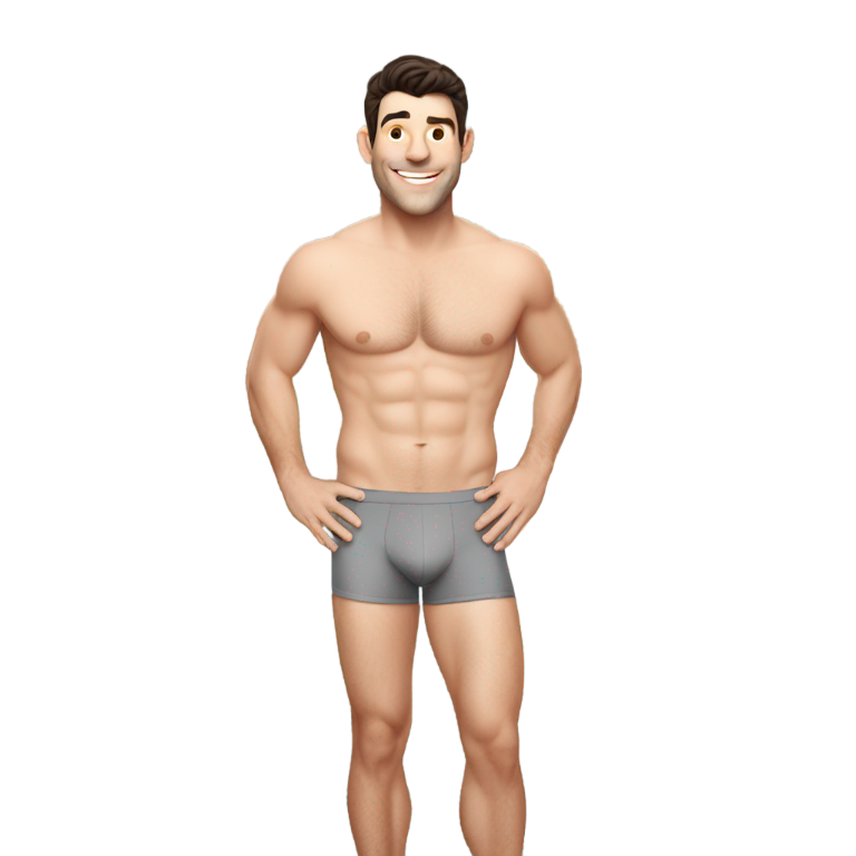 genmoji：马克斯·格林菲尔德穿着灰色内裤