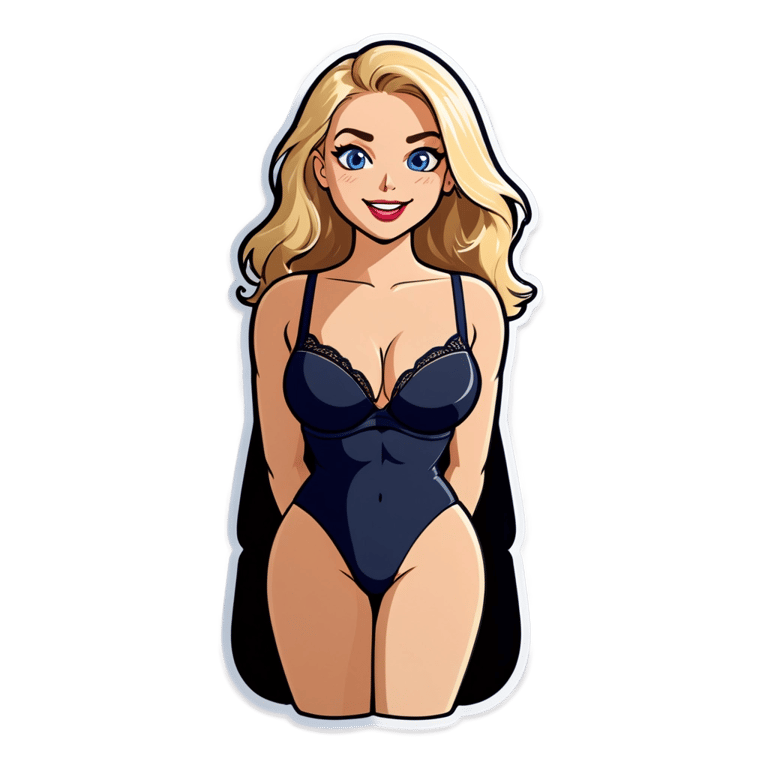 genmoji：金发女孩穿胸罩
