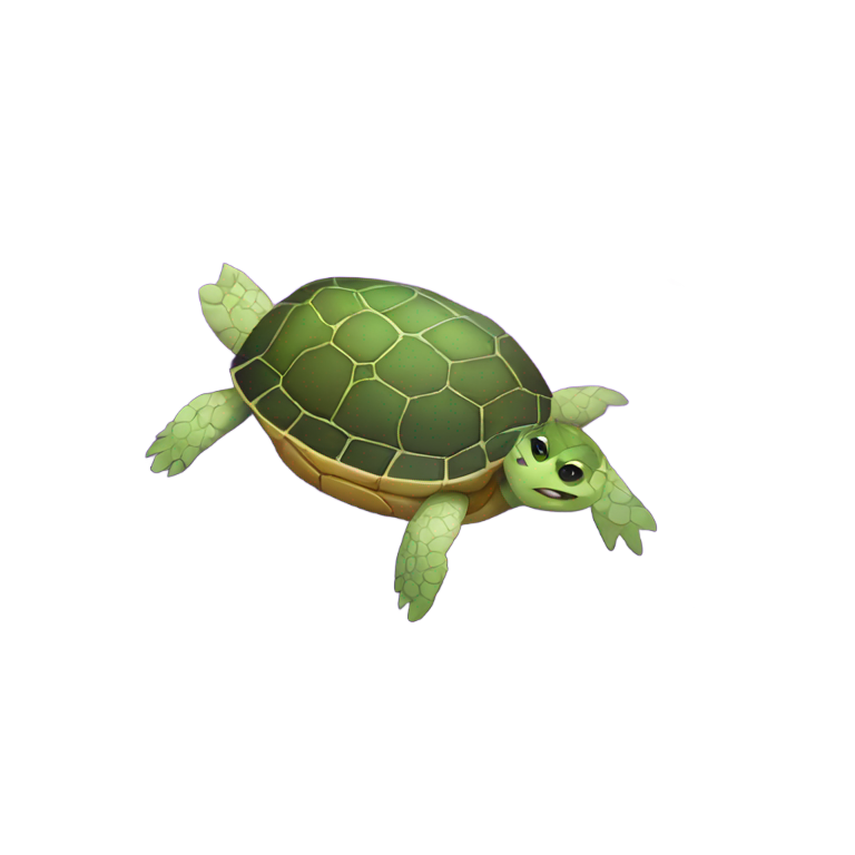 genmoji：紫水晶颜料制成的乌龟