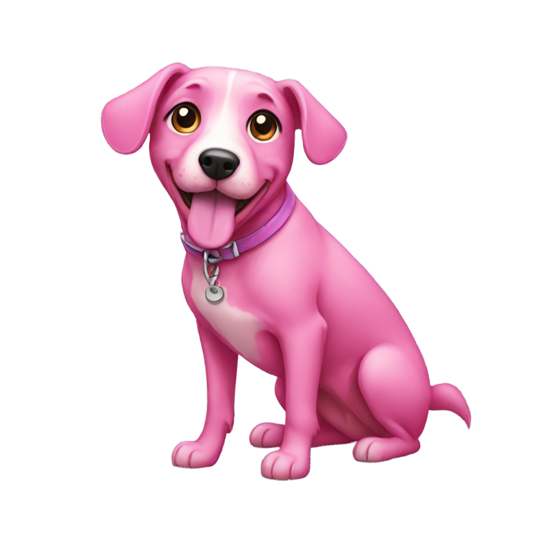 genmoji：粉色狗狗