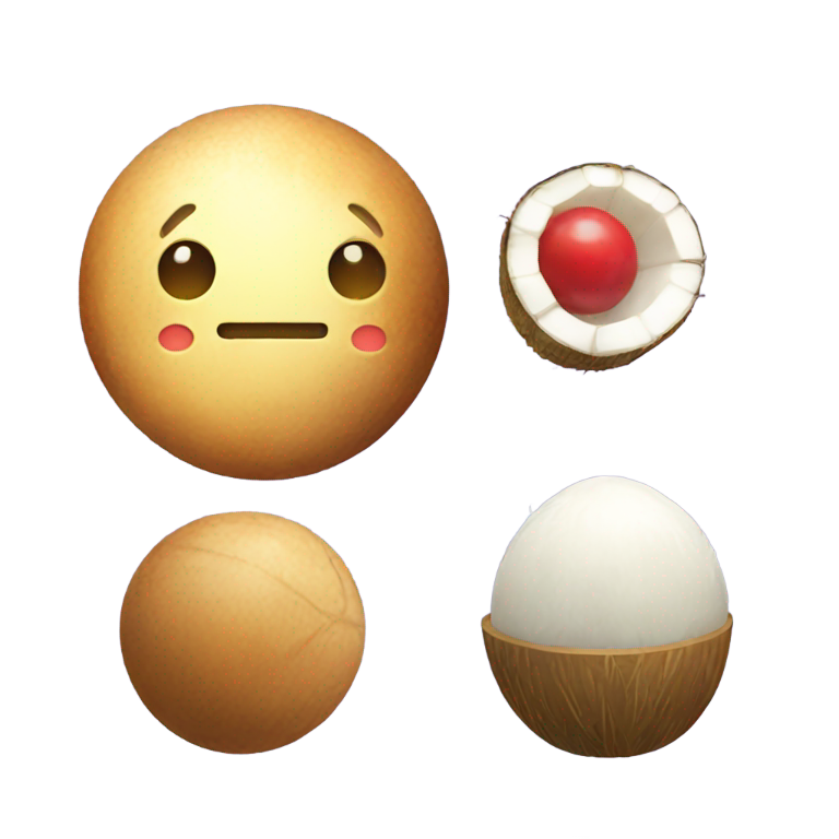genmoji：🌝 椰子 竹轮