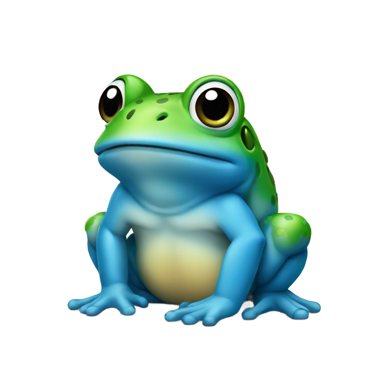 genmoji：一只戴着AirPods的蟾蜍
