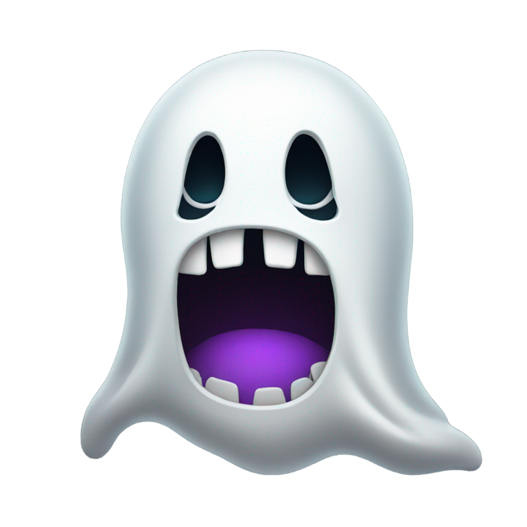 genmoji：拉链嘴鬼魂