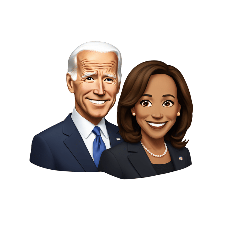 絵文字：Joe Biden and Kamala Harris
