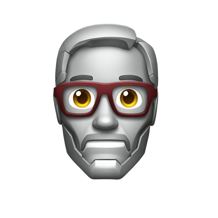 genmoji：钢铁人戴眼镜