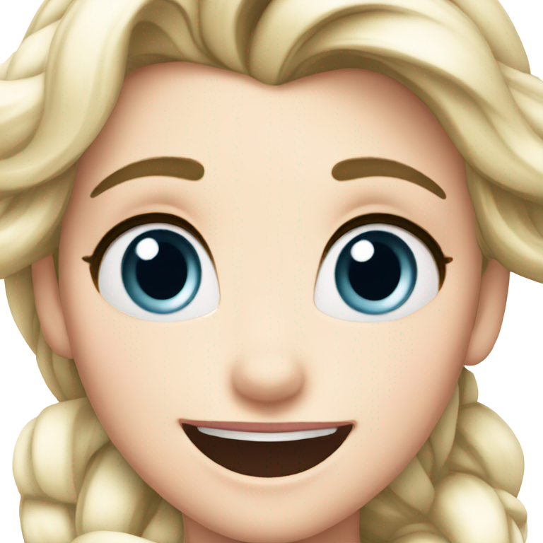 genmoji：excited elsa face